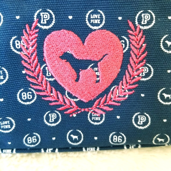 Victoria's Secret PINK Vintage Iconic Cosmetic Makeup Pencil Bag Pouch NWOT - Picture 10 of 12